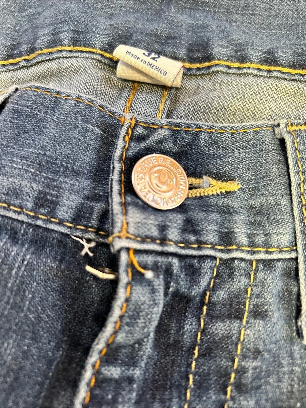 True Religion Slim Fit Blue Men's Jeans Size 32